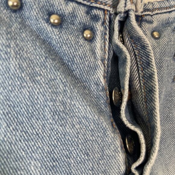 Vintage Mudd Clothing Women's Flare Blue Jeans size 1- Sm Stain, Missing Deco. - Picture 3 of 14